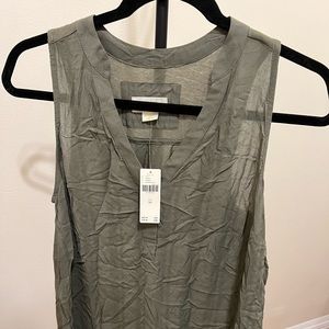 Anthropologie Maeve olive green tunic NWT
